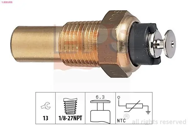 Sensor, Kühlmitteltemperatur EPS 1.830.005