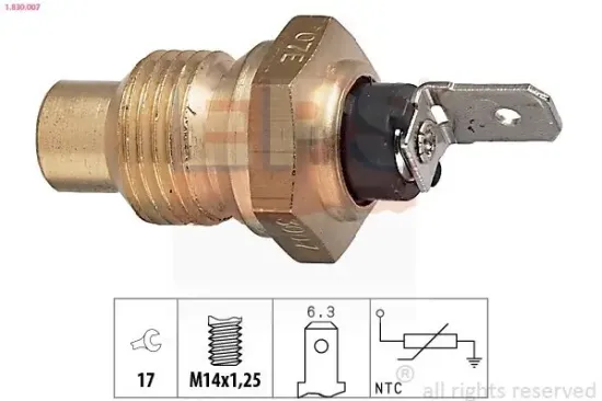 Sensor, Kühlmitteltemperatur EPS 1.830.007 Bild Sensor, Kühlmitteltemperatur EPS 1.830.007