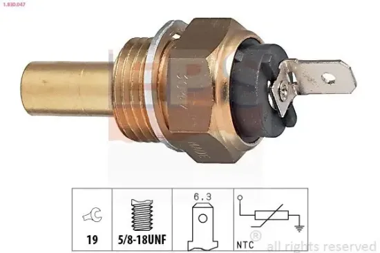 Sensor, Kühlmitteltemperatur EPS 1.830.047 Bild Sensor, Kühlmitteltemperatur EPS 1.830.047