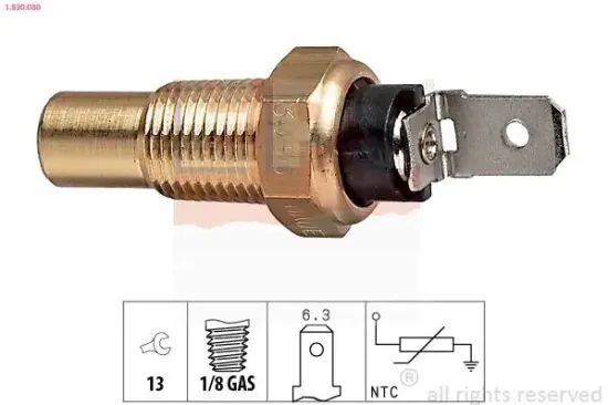 Sensor, Kühlmitteltemperatur EPS 1.830.080 Bild Sensor, Kühlmitteltemperatur EPS 1.830.080