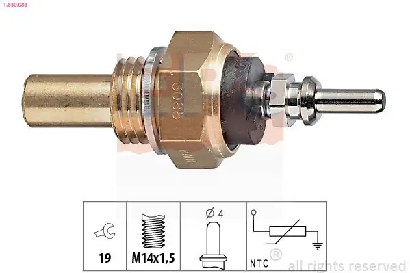 Sensor, Kühlmitteltemperatur EPS 1.830.088