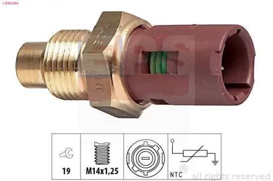 Sensor, Kühlmitteltemperatur EPS 1.830.094 Bild Sensor, Kühlmitteltemperatur EPS 1.830.094