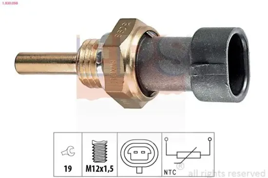 Sensor, Öltemperatur EPS 1.830.098 Bild Sensor, Öltemperatur EPS 1.830.098