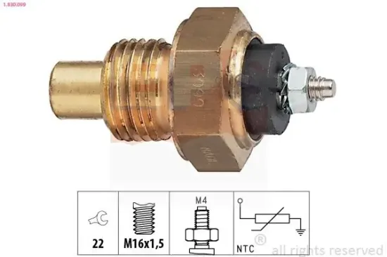 Sensor, Öltemperatur EPS 1.830.099 Bild Sensor, Öltemperatur EPS 1.830.099