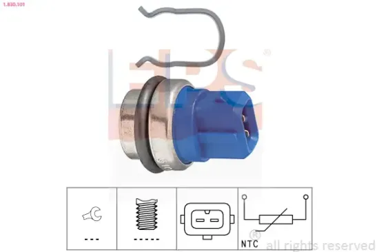 Sensor, Kühlmitteltemperatur EPS 1.830.101 Bild Sensor, Kühlmitteltemperatur EPS 1.830.101