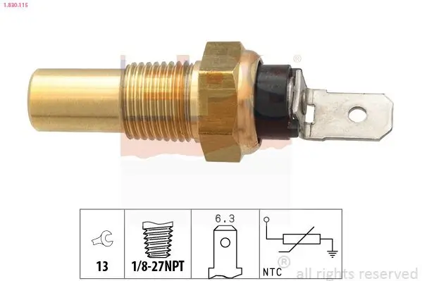 Sensor, Kühlmitteltemperatur EPS 1.830.115