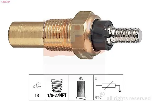 Sensor, Kühlmitteltemperatur EPS 1.830.124