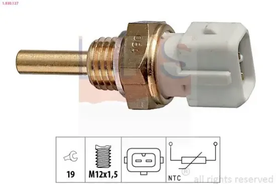 Sensor, Kühlmitteltemperatur EPS 1.830.127 Bild Sensor, Kühlmitteltemperatur EPS 1.830.127