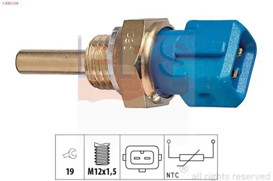 Sensor, Öltemperatur EPS 1.830.128 Bild Sensor, Öltemperatur EPS 1.830.128