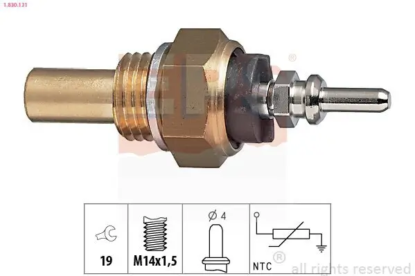 Sensor, Kühlmitteltemperatur EPS 1.830.131