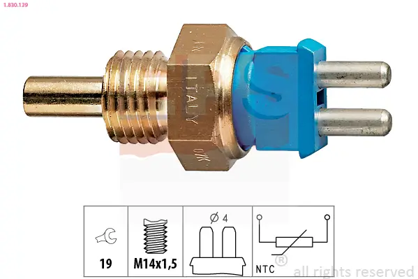 Sensor, Kühlmitteltemperatur EPS 1.830.139