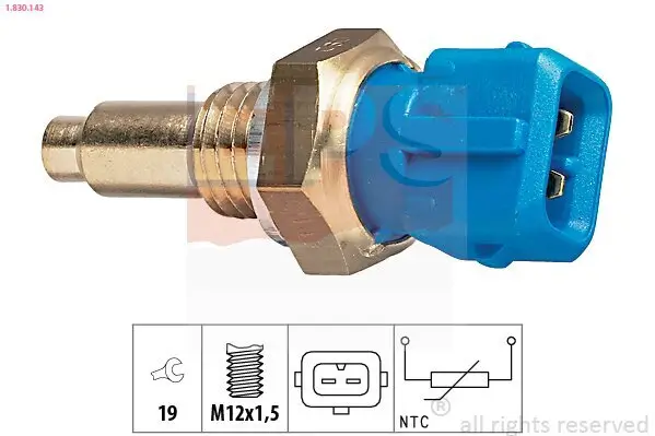 Sensor, Kühlmitteltemperatur EPS 1.830.143