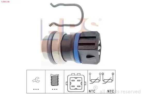 Sensor, Kühlmitteltemperatur EPS 1.830.146 Bild Sensor, Kühlmitteltemperatur EPS 1.830.146