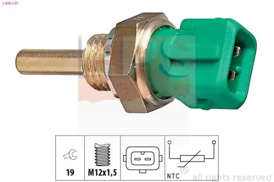 Sensor, Kühlmitteltemperatur EPS 1.830.147 Bild Sensor, Kühlmitteltemperatur EPS 1.830.147