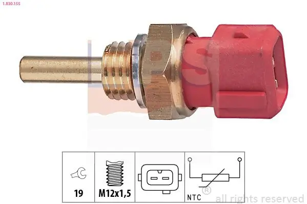 Sensor, Kühlmitteltemperatur EPS 1.830.155