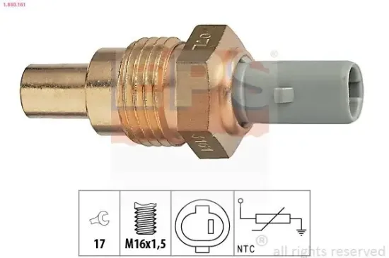 Sensor, Kühlmitteltemperatur EPS 1.830.161 Bild Sensor, Kühlmitteltemperatur EPS 1.830.161