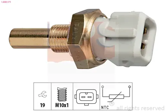 Sensor, Kühlmitteltemperatur EPS 1.830.171 Bild Sensor, Kühlmitteltemperatur EPS 1.830.171