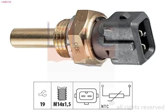 Sensor, Kühlmitteltemperatur EPS 1.830.176 Bild Sensor, Kühlmitteltemperatur EPS 1.830.176