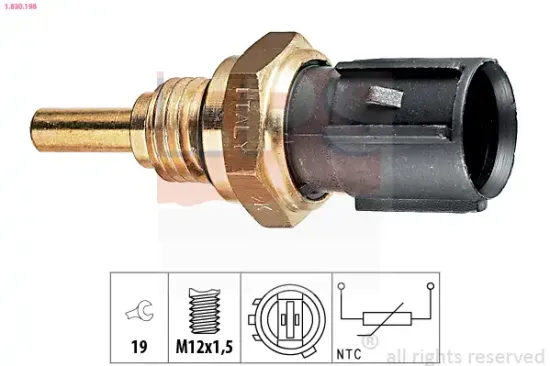 Sensor, Öltemperatur EPS 1.830.198 Bild Sensor, Öltemperatur EPS 1.830.198
