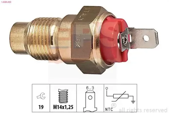 Sensor, Kühlmitteltemperatur EPS 1.830.203 Bild Sensor, Kühlmitteltemperatur EPS 1.830.203