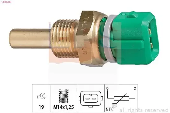 Sensor, Kühlmitteltemperatur EPS 1.830.204 Bild Sensor, Kühlmitteltemperatur EPS 1.830.204