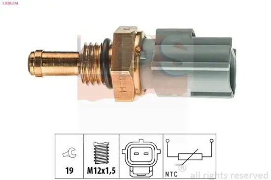 Sensor, Öltemperatur EPS 1.830.234 Bild Sensor, Öltemperatur EPS 1.830.234