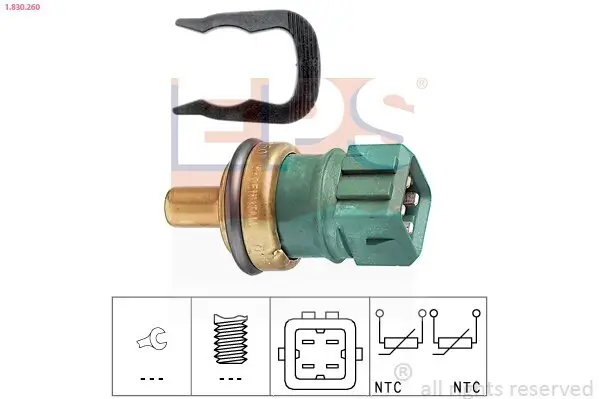 Sensor, Kühlmitteltemperatur EPS 1.830.260