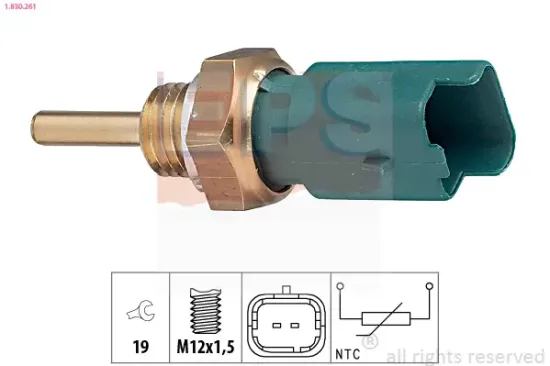Sensor, Kühlmitteltemperatur EPS 1.830.261 Bild Sensor, Kühlmitteltemperatur EPS 1.830.261