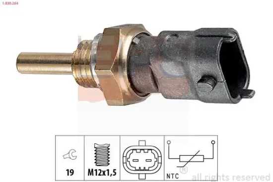 Sensor, Kühlmitteltemperatur EPS 1.830.264 Bild Sensor, Kühlmitteltemperatur EPS 1.830.264