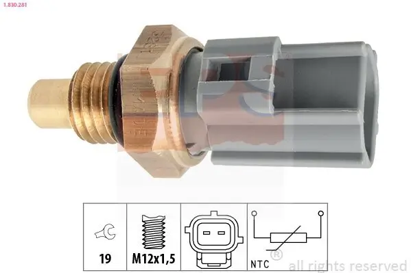 Sensor, Kraftstofftemperatur EPS 1.830.281