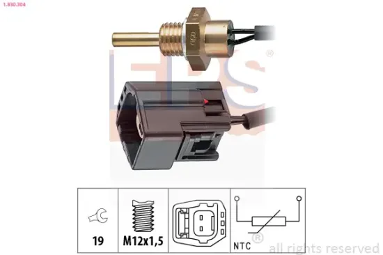 Sensor, Kühlmitteltemperatur EPS 1.830.304 Bild Sensor, Kühlmitteltemperatur EPS 1.830.304