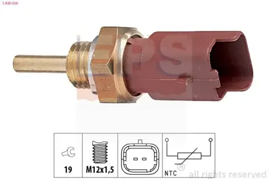 Sensor, Kühlmitteltemperatur EPS 1.830.326 Bild Sensor, Kühlmitteltemperatur EPS 1.830.326