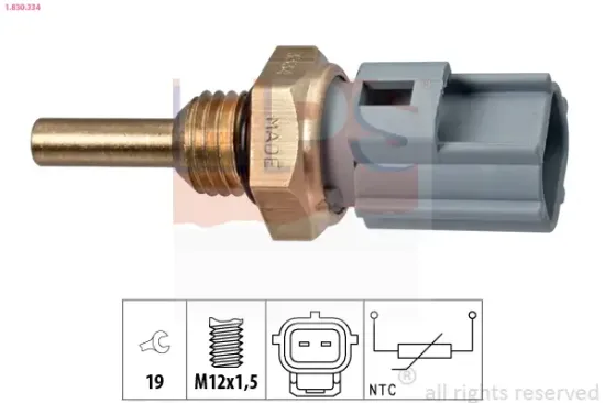 Sensor, Kühlmitteltemperatur EPS 1.830.334 Bild Sensor, Kühlmitteltemperatur EPS 1.830.334