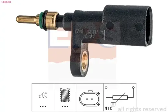 Sensor, Kühlmitteltemperatur EPS 1.830.355 Bild Sensor, Kühlmitteltemperatur EPS 1.830.355