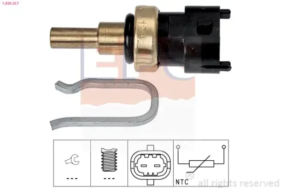 Sensor, Kühlmitteltemperatur EPS 1.830.357 Bild Sensor, Kühlmitteltemperatur EPS 1.830.357