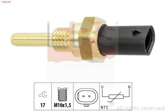 Sensor, Kühlmitteltemperatur EPS 1.830.397 Bild Sensor, Kühlmitteltemperatur EPS 1.830.397