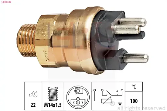 Sensor, Kühlmitteltemperatur EPS 1.830.529 Bild Sensor, Kühlmitteltemperatur EPS 1.830.529