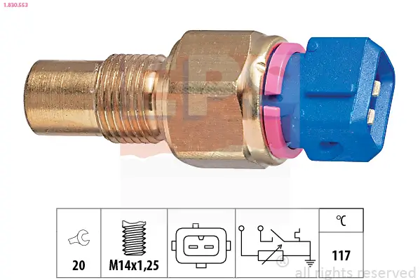 Sensor, Kühlmitteltemperatur EPS 1.830.553