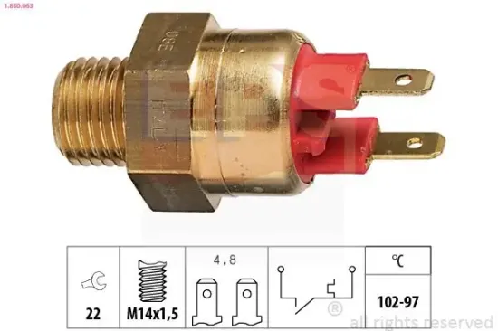 Temperaturschalter, Kühlerlüfter EPS 1.850.063 Bild Temperaturschalter, Kühlerlüfter EPS 1.850.063