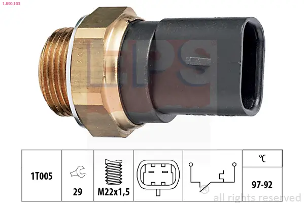 Temperaturschalter, Kühlerlüfter EPS 1.850.103