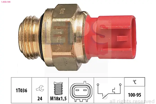 Temperaturschalter, Kühlerlüfter EPS 1.850.186