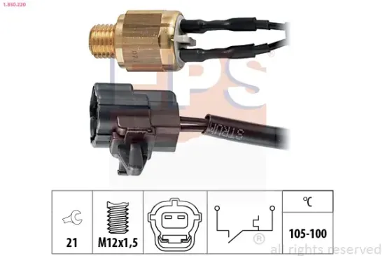 Temperaturschalter, Kühlerlüfter EPS 1.850.220 Bild Temperaturschalter, Kühlerlüfter EPS 1.850.220
