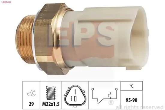 Temperaturschalter, Kühlerlüfter EPS 1.850.262 Bild Temperaturschalter, Kühlerlüfter EPS 1.850.262