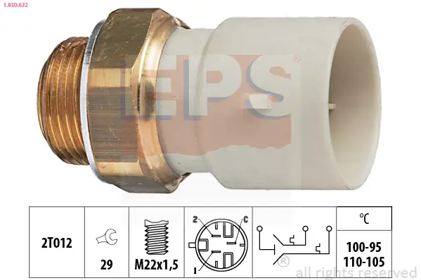 Temperaturschalter, Kühlerlüfter EPS 1.850.632