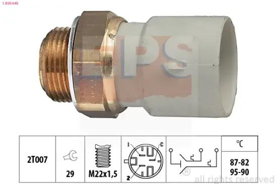 Temperaturschalter, Kühlerlüfter EPS 1.850.645 Bild Temperaturschalter, Kühlerlüfter EPS 1.850.645