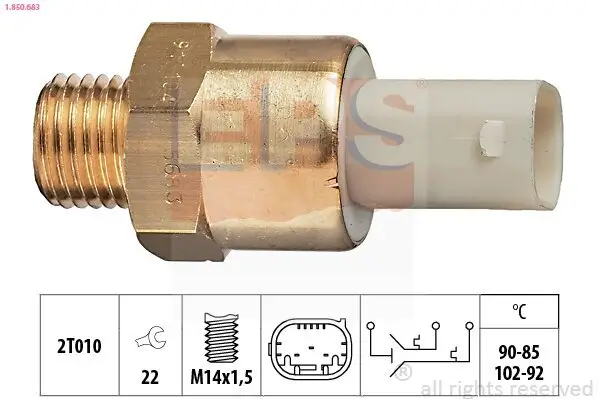 Temperaturschalter, Kühlerlüfter EPS 1.850.683