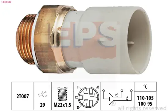 Temperaturschalter, Kühlerlüfter EPS 1.850.689 Bild Temperaturschalter, Kühlerlüfter EPS 1.850.689