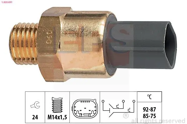 Temperaturschalter, Kühlerlüfter EPS 1.850.691