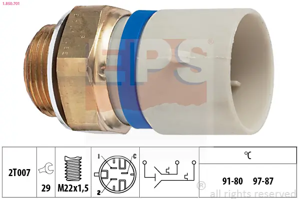 Temperaturschalter, Kühlerlüfter EPS 1.850.701