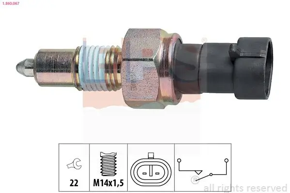 Schalter, Rückfahrleuchte EPS 1.860.067